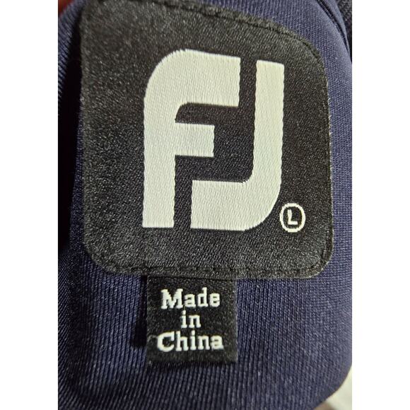 Footjoy Mens Vest 1/4 Zip Pullover Performance Stretch Golf Outdoor Blue Large - Picture 6 of 7